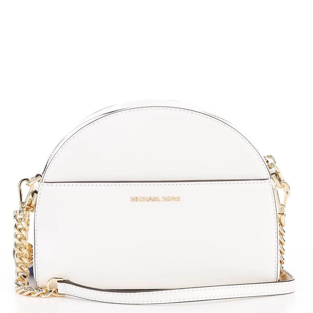 Michael Kors NWT Wrapped in Plastic Rainbow Half Moon Crossbody MSRP: $348.00 - Picture 11 of 14